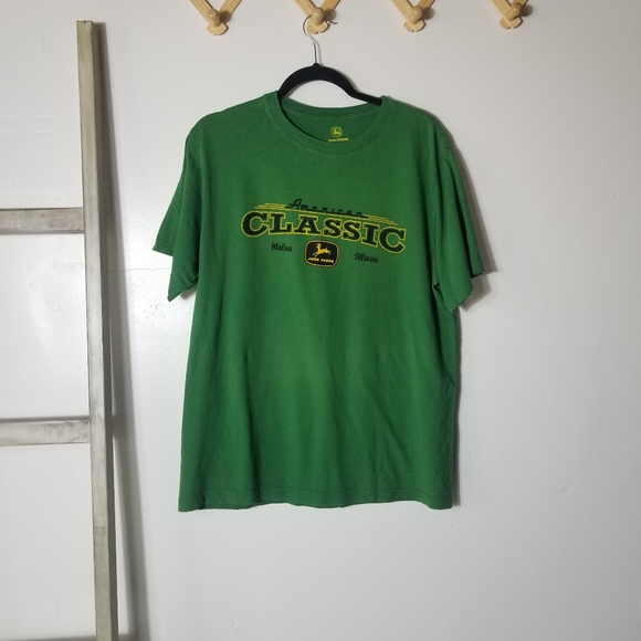 JOHN DEERE MEN'S CLASSIC GREEN TEE SIZE LARGE - Picture 1 of 10
